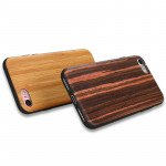 Wholesale iPhone 7 Plus Wood Armor Hybrid Case (Design 4)